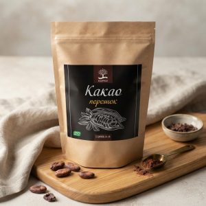 Какао-порошок  натуральний (жирність 10-12%)  500гр
