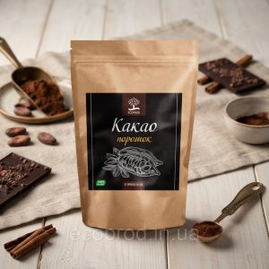 Какао порошок темний (алк.)  10-12% 250 г.
