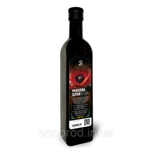 Олія макова 100%  (скло) ECOPROD 500мл