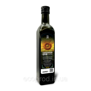 Олія соняшникова 100%  (скло) ECOPROD 250мл