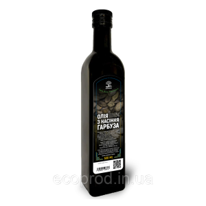 Олія з насіння гарбуза 100% (скло) ECOPROD 500мл